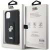 Karl Lagerfeld KLHCN61GSAKCPK iPhone 11 / Xr 6.1 czarny/black hardcase Gripstand Saffiano Karl&Choupette Pins